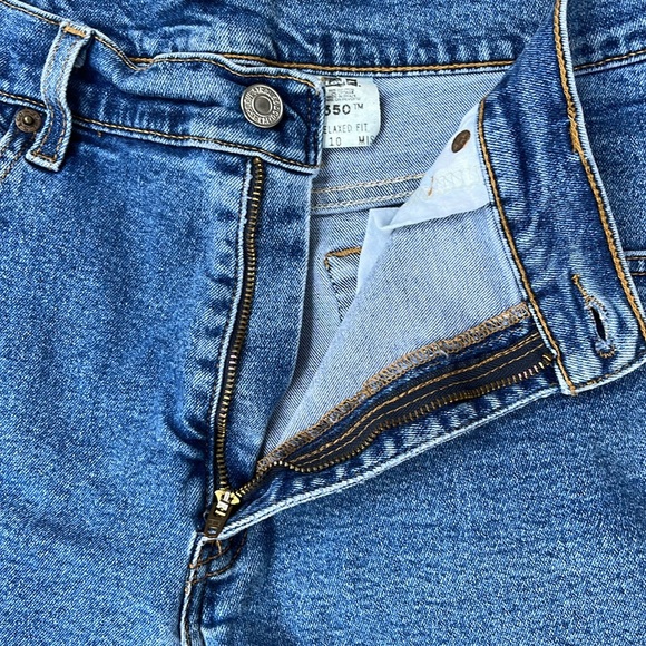Vintage 550 Levi’s High Waist Y2K Blue Jean Shorts Size 10 - Picture 3 of 9